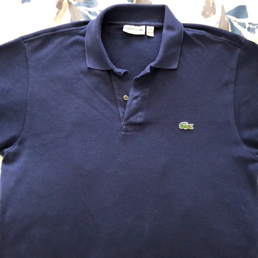 Lacoste Classic Fit Large Blue Polo Shirt